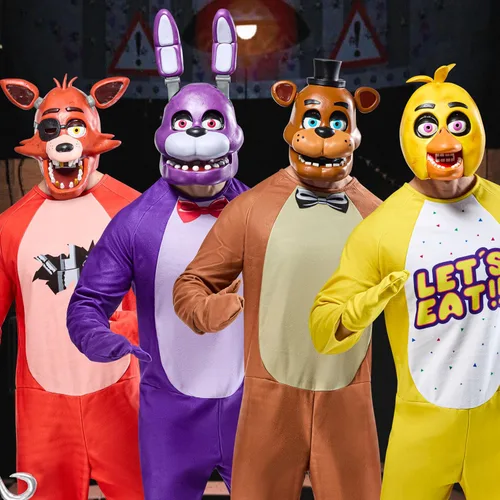 Vista 6 de Rubies Máscara de látex para disfraz de cinco noches en Freddy's Deluxe para adulto