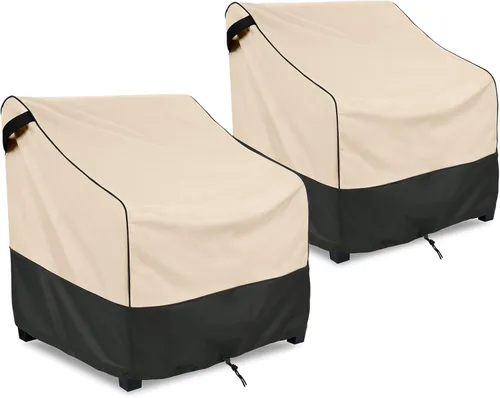 Vista 16 de FORSPARK - Funda para silla de patio – Funda impermeable y resistente a los rayos UV para muebles de exterior de mimbre, mecedoras y sillas