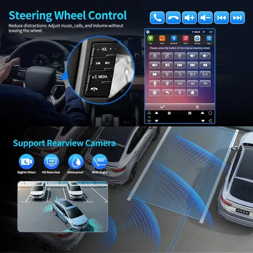 Vista 8 de Radio de coche para Ford F150 2009 2010 2011 2012, pantalla táctil de 12.1 pulgadas, inalámbrica, CarPlay, Android, estéreo, actualizado