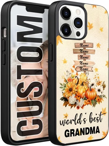 Vista 3 de Funda personalizada con diseño de girasol para iPhone 17/16/15/14/13/12/11 Pro Max para S26/S26/S25/S24/S23/S22/S21 FE/Plus/A17/A16/A15/A14/A54/Moto