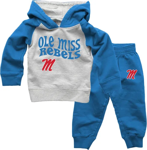 Vista 22 de Wes and Willy Conjunto de pantalón y sudadera con capucha universitaria para bebés y niños pequeños