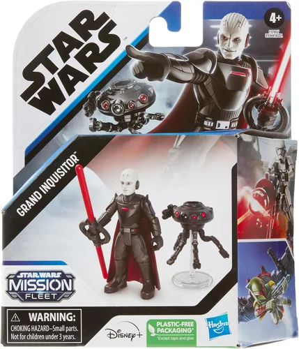 Vista 2 de STAR WARS Mission Fleet Gear Class Duel in The Darkness, figura de acción de Grand Inquisitor a escala de 2.5 pulgadas, juguete para niños de 4 años