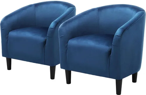 Vista 22 de Topeakmart Silla de barril, silla de acento de sherpa suave, silla auxiliar de club, estilo moderno, asiento profundo, sillón de barril para sala