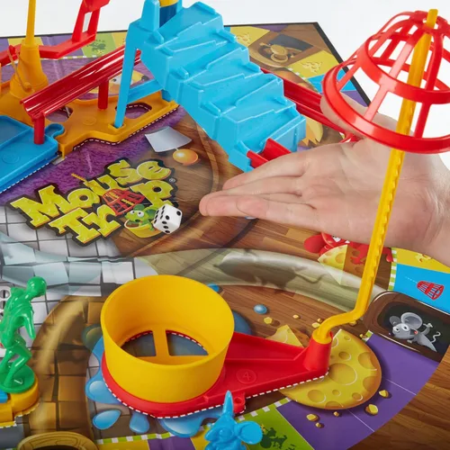 Vista 4 de Hasbro Gaming Juego de Mesa Mouse Trap para Niños de 6 Años en Adelante, Juego Clásico para 2-4 Jugadores, con Configuración más Fácil que