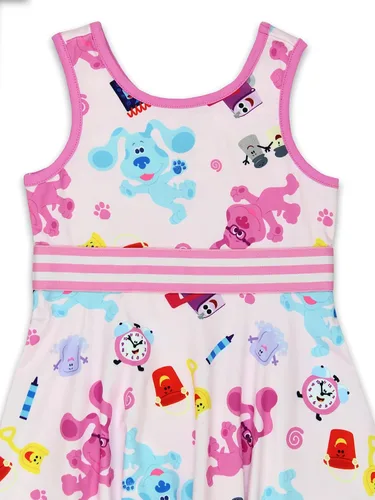 Vista 7 de Nickelodeon Blues Clues You - Vestido ultra suave para niñas pequeñas