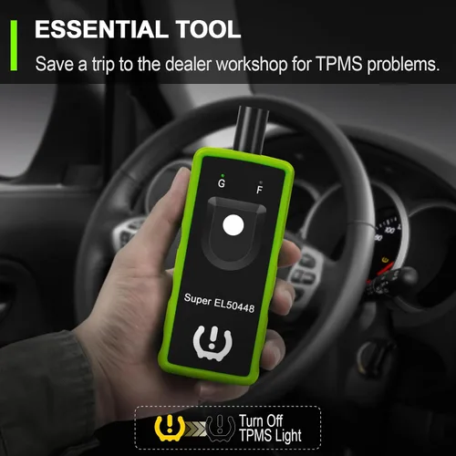 Vista 6 de JDIAG Herramienta de aprendizaje 2 en 1 TPMS Super EL50448 para GM y para Ford, herramienta de reset del sensor de presión de neumáticos TPMS