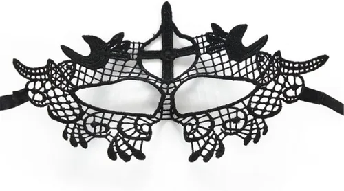 Vista 4 de Paquete de 15 máscaras de encaje negro para mujer, estilo veneciano, para fiesta de mascarada