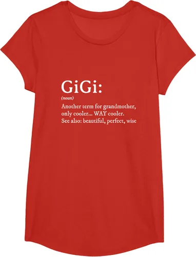 Vista 64 de Gigi Definition - Camiseta de regalo para abuela, cumpleaños y abuela, Negro