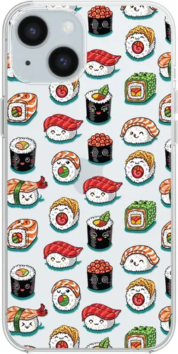 Vista 6 de Blingy's Funda para iPhone 15, divertido estilo plátano, lindo patrón de frutas tropicales, diseño de dibujos animados, funda protectora