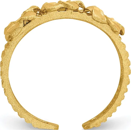 Vista 2 de Sweet Pea - Anillo para dedo del pie de oro amarillo de 14 quilates
