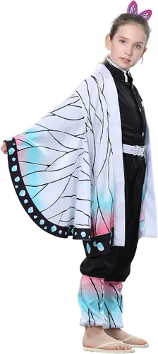 Vista 4 de SAMDIGO Disfraz de Shinou de la cazadora de anime, kimono, cosplay, Halloween, Navidad