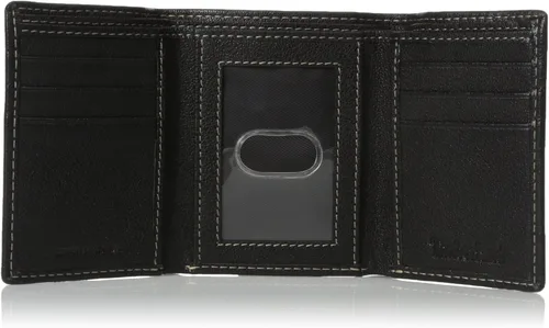 Vista 5 de Timberland Cartera triple de cuero genuino con bloqueo RFID para hombre