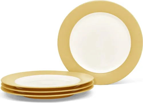 Vista 11 de Noritake Colorwave Mostaza Juego de 4 platos llanos Coupé, 10-1/2