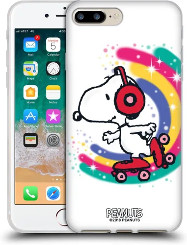 Vista 31 de Head Case Designs Funda de gel con licencia oficial de Peanuts Beach Surf Snoopy Boardwalk Airbrush [protección de grado militar] compatible
