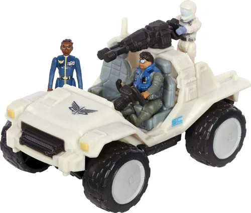 Vista 5 de Mattel Disney y Pixar Lightyear - Paquete de vehículos pequeños y figuras, 2 camiones todo terreno y 3 figuras de personajes, serie Hyperspeed