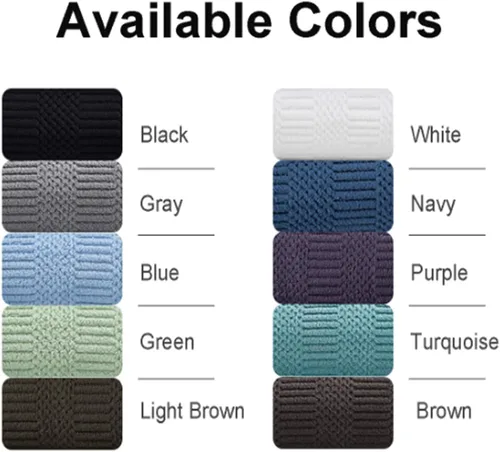 Vista 7 de Juego de 4 toallas de baño grandes de 35"x70" pulgadas, color negro, sábanas de baño extra grandes, toallas jumbo de gran tamaño de 600GSM, suaves