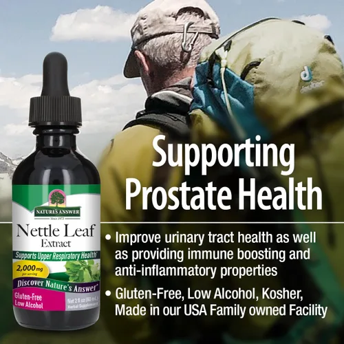 Vista 3 de Nature 's Respuesta Nettle Leaf con orgánico Alcohol, 2-fluid onzas