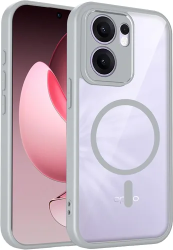 Vista 144 de Funda magnética transparente compatible con Xiaomi 17T, color negro 2 en 1 PC + TPU cubierta de teléfono a prueba de golpes, carcasa protectora