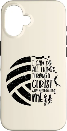 Vista 32 de I Can Do Things Through Christ Volleyball Christian Gift Case for iPhone 17