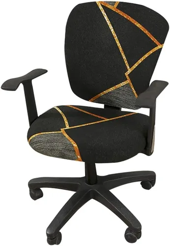 Vista 16 de Jinzio Funda para silla de oficina de computadora, tela protectora dividida y elástica, de poliéster, universal, para escritorio, para silla