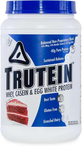 Vista 33 de Body Nutrition Trutein Polvo de Proteína Alto: 45% Suero, 45% Caseína, 10% Clara de Huevo, Sin Gluten, Bajo en Sodio, Polvo de Proteína de Suero
