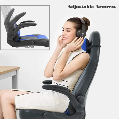 Vista 5 de Silla de videojuegos, escritorio para computadora, sillas de oficina en casa, ergonómica, silla de videojuegos para deportes electrónicos
