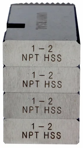 Vista 3 de Toledo Pipe 47770 - Troqueles universales HSS RH NPT de 1 a 2 pulgadas para cabezal RIDGID® 811A 815A
