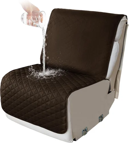 Vista 91 de HDCAXKJ Fundas impermeables 100% impermeables para sofá reclinable en forma de L, lavable, acolchada y suave para perros y mascotas, 1 funda de Negro