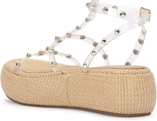 Vista 6 de Jessica Simpson Women's Pascha Platform Sandal Wedge