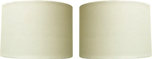 Vista 19 de Royal Designs, Inc. HB-641UT-9BG Pantalla de lámpara de tambor poco profundo con tapiz, Uno Fitter, 8 x 9 x 7, beige
