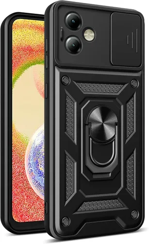 Vista 14 de Compatible con Tecno Pova Neo 2 Bracket Shell, con cubierta deslizante para lente de cámara compatible con Tecno Pova Neo 2 LG6n Case Negro