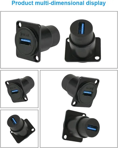 Vista 5 de Toronce D R Series USB3.0 Conector de montaje en panel de paso (USB3.0)