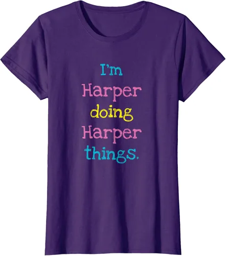 Vista 12 de Harper - Camiseta de regalo para niños con texto personalizado