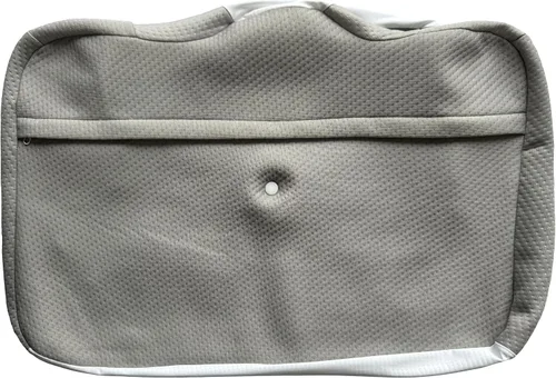 Vista 2 de Almohada de espuma viscoelástica, funda de almohada, funda de almohada de seda de hielo, absorbente de sudor y transpirable