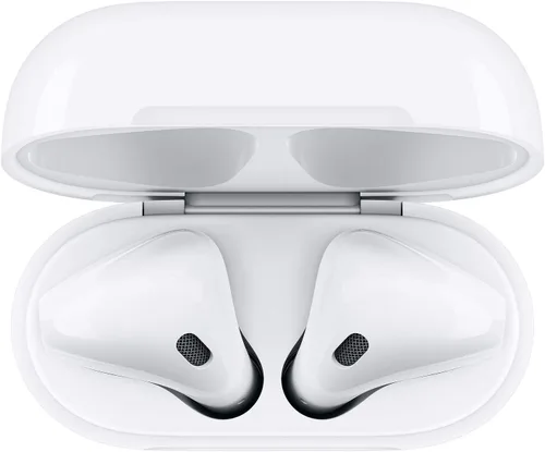 Vista 4 de Apple AirPods con estuche de carga inalámbrica - Blanco (renovado)