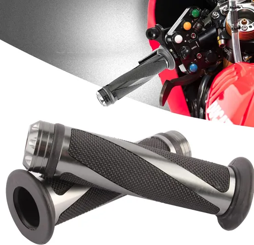 Vista 7 de Empuñaduras de mano para motocicleta de 7/8 pulgadas, gel compatible con Sportster 883 Street Bike Dirt Bike Cruiser y chopper