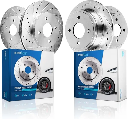 Vista 51 de Detroit Axle - 4WD - Rotores de disco delantero de 13.031 in de repuesto para Ford Excursion F-250 F-350 Super Duty 1999-2004 - Juego de 3 piezas