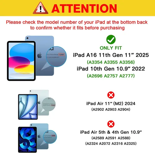Vista 2 de ProCase Paquete de 1 protector de pantalla para iPad A16 2025 de 11ª/10ª generación 2022 (11 pulgadas/10.9), protector de película de vidrio