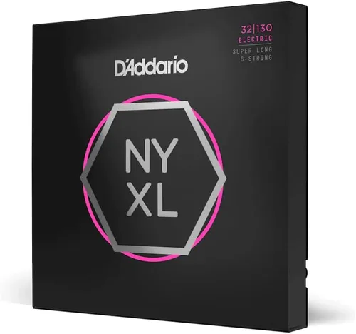Vista 14 de D'Addario Cuerdas para Bajo, NYXL Niquelado, NYXL32130, Calibre Regular Ligero 45-100, Escala Larga, Juego de 6 Cuerdas, Paquete de 1