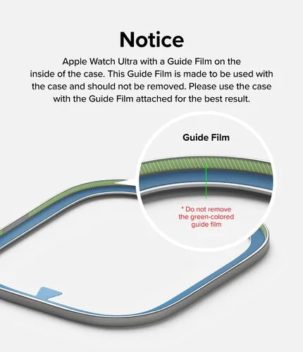 Vista 8 de Ringke Protector de pantalla compatible con Apple Watch Ultra 2 y diseñado para Apple Watch Ultra, protector de vidrio templado con marco de acero
