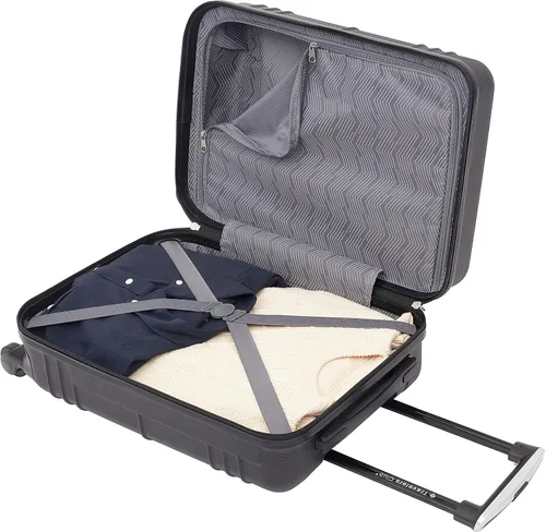 Vista 7 de Travelers Club Equipaje de mano Richmond Spinner de 20", Negro -, Equipaje de mano Richmond Spinner de 20