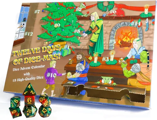 Vista 4 de Calendario de Adviento de Navidad: Doce días de Dice-Mas