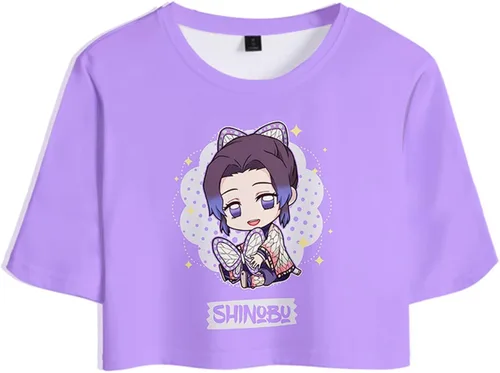Vista 2 de SIAOMA Conjunto de pantalones cortos de anime de dos piezas con camiseta corta corta de manga