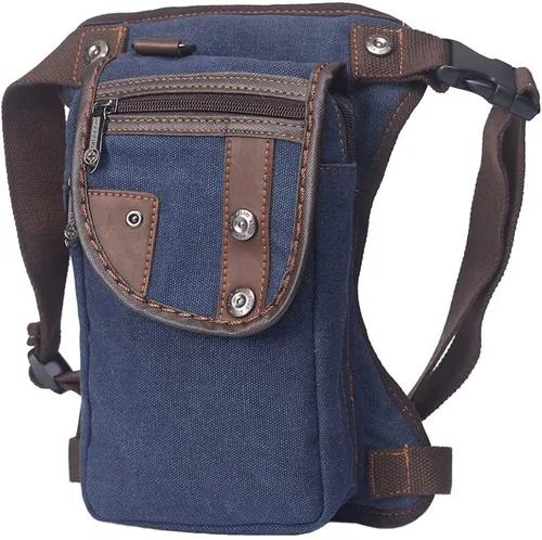 Vista 9 de Riñonera táctica al aire libre para hombres y mujeres, bolsa multifuncional para el muslo para motocicleta, bicicleta, senderismo, viajes, pesca