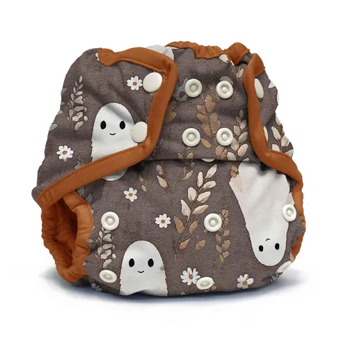 Vista 14 de Kanga Care Rumparooz - Funda de tela reutilizable con refuerzo de doble pierna, tamaño único, Aplix Quinn de 6 a 35 libras