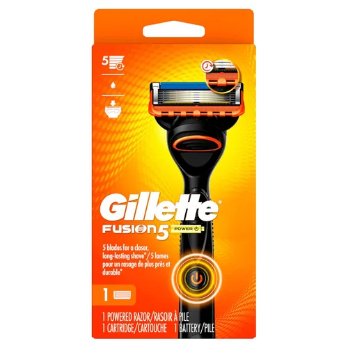 Vista 9 de Gillette Fusion5 Power Razor para hombres, 1 mango de maquinilla de afeitar Gillette Power + 1 repuesto de cuchilla