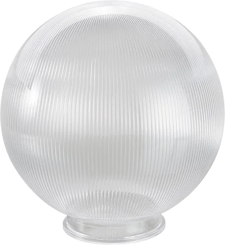 Vista 12 de Aspen Creative 28002-60-41, 8 pulgadas de acrílico transparente lámpara poste globo con 3-7/8" cuello