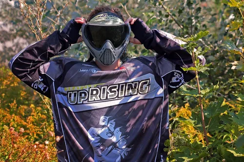 Vista 7 de Virtue VIO Ascend térmico Paintball anteojos con lente de doble panel