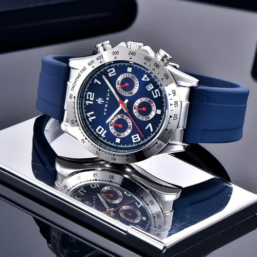 Vista 3 de AKNIGHT Men Watch Watch for Men Chronograph Analog Quartz Waterproof Wrist Watches Fashion Business Classic Watch, Easy Read Dress Watch Auto Date