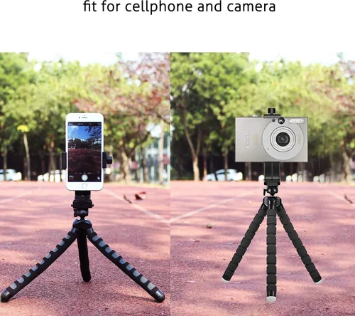 Vista 6 de Ailun Soporte para teléfono, adaptador de montaje en trípode, soporte giratorio y clip ajustable Vertical and Horizontal Tripod Mount Adapter